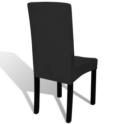 Housses extensibles de chaise 6 pièces Noir DEC022288 - DEC022288 - 3001307369606