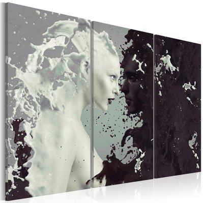Tableau toile de décoration- Noir et blanc- triptych 120x80cm DEC110493/2 - DEC110493/2 - 3001344355112