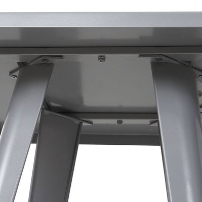 Table haute mange debout style industriel en métal gris TAB04007 - tab04007 - 3000294955717