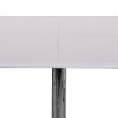 Table haute de bar bistrot avec repose-pied 110 cm blanc TAB04001 - tab04001 - 3000006925335