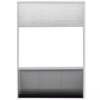 Moustiquaire plissée pour fenêtre 160 x 80 cm avec store occultant DEC022145 - DEC022145 - 3001322069604