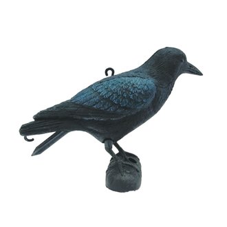 Décoration de jardin figurine de corbeau noir réaliste Ubbink 27 cm polyéthylène DEC021826