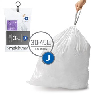 3 packs de 20 sacs poubelles de 30/45l  - SIMPLEHUMAN - cw0259