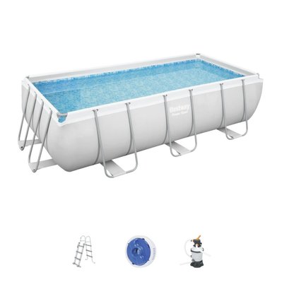 Kit piscine rectangulaire hors sol 4,04x2,01x1 m HAWI - 228087 - 3760313248502