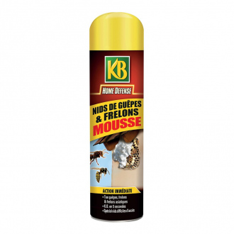 Mousse active anti nids de guêpes & frelons KB Home Defense - 500 ml 