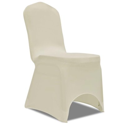 Housse crème extensible pour chaise 6 pièces DEC022490 - DEC022490 - 3001286769602