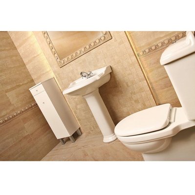 Toilette WC rétro ABERY en céramique - RETRO-KR-13-1/2 / RETRO-KR-13-2/2 - 5906365574574