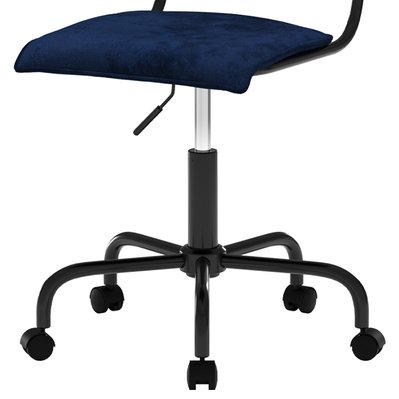 Chaise de bureau Nico en velours bleu - 9380 - 3701324540940