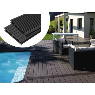 Pack 15 m² - Lames de terrasse composite alvéolaires - Gris