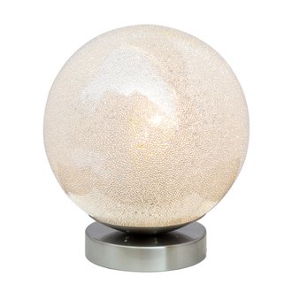 Lampe de table 1xE27 Sphère avec verre dépoli