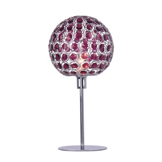 Lampe de table 1xE14 Chrome / Boule Violette
