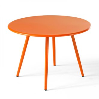 Palavas - Table basse acier orange