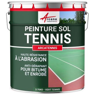 PEINTURE TENNIS - ARCATENNIS 3.75 Kg pour 7.5m2 en 2 couches - Vert tennis