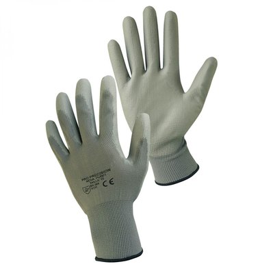 Gants protection pro précision polyester enduit polyuréthane - T7 - S - EGK1242 - 3662348032395