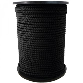 Bobine de corde tressée 3 mm x 100 m - Noir