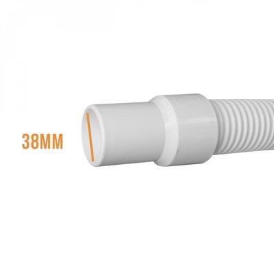 Embout en PVC pour tuyau flottant de piscine - Diam 38 mm - Blanc - EGK1220 - 3662348031749
