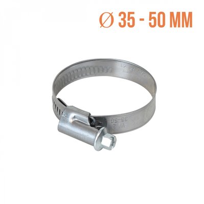 Lot de 2 colliers de serrage en acier inoxydable - Ø 35-50 mm - EGK1559 - 3662348035198
