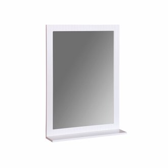 Miroir rectangulaire pour salle de bain - Rivage - 1 étagère. L 50 x l 11.7 x H 70cm
