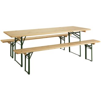 BRASSEURS - Table pique-nique - L220 x l80 x h75.6