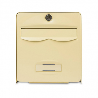 Mini boîte aux lettres Balthazar à barillet - 1 porte - acier galvanisé - beige