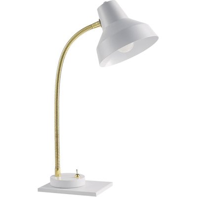 Lampe CHARLES Blanc - abat jour Metal pieds Metal - SUP126644BL - 8790266644033