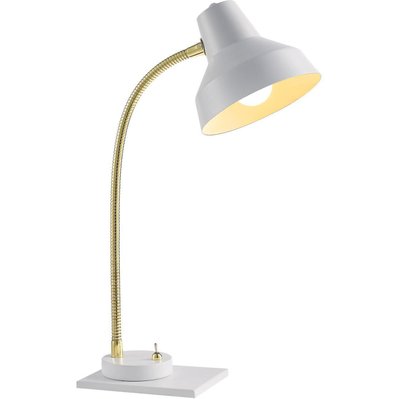 Lampe CHARLES Blanc - abat jour Metal pieds Metal - SUP126644BL - 8790266644033