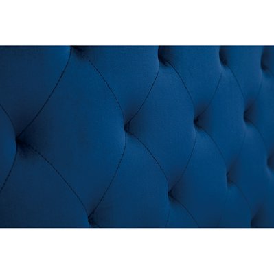 Tête de lit capitonnée en velours bleu nuit L160 cm ENGUERRAND - 50530 - 3662275127225