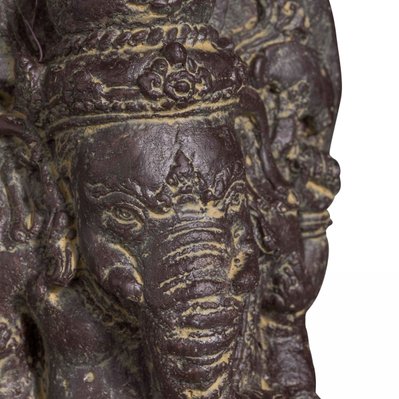 Statue de jardin en pierre ganesh assis - 104940 - 3663095027955
