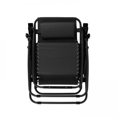 Lot de 2 fauteuils lounge en acier noir - 107104 - 3663095046116