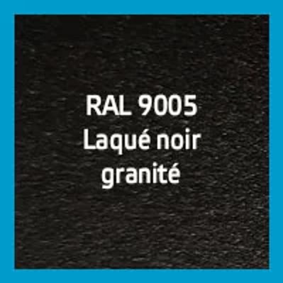 Kit verrière Artiste CURLY 3 vitrages: L 1020 X H 1250 mm laqué noir RAL 9005 granité - EVF.CUR.10.12.05 - 3701046002733