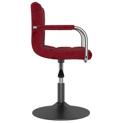 Lot de 2 chaises de salle à manger cuisine design moderne velours rouge bordeaux CDS021007 - CDS021007 - 3001149599780