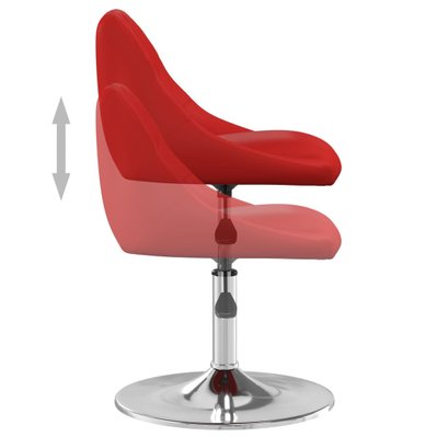 Lot de 2 chaises de salle à manger cuisine design moderne similicuir rouge bordeaux CDS020980 - CDS020980 - 3001146799787