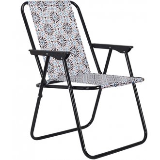 Chaise de jardin pliante an acier et tissu Patio