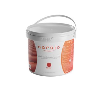 NARAJO® Peinture Hydrofuge Colorée - Rouge Tuile - Prêt à l'emploi 15kg