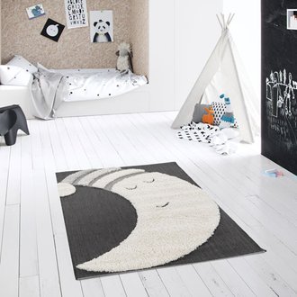 Tapis chambre d'enfants - Bonne nuit Lune - Facile d'entretien - 120 x 170 cm Balta Home