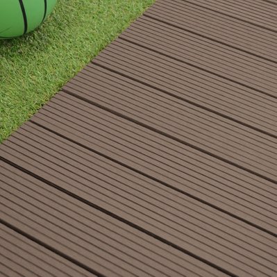 Dalle Terrasse Composite clipsable - Chocolat - Lot de 6 dalles 30 x 60 cm - 3663003016736 - 3663003016736