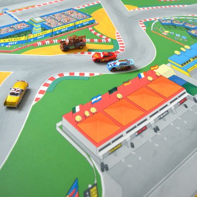 Tapis Vinyle pour les enfants - Circuit Grand Prix F1 - 150 x 200 cm Tarkett - 3663003011748 - 3663003011748
