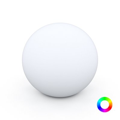 Boule lumineuse LED multicolore recharge sans fil Ø30 cm, 7 couleurs - LUNA - GR-LED300 - 3664380005153