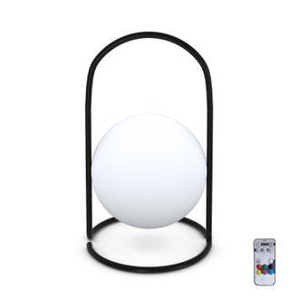 Lampe baladeuse extérieur de table ronde sans fil en LED rechargeable, 7 couleurs - MIA