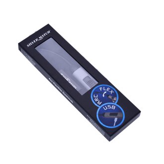 SILVER MATCH-Allume Gaz Electrique USB Rotation 360 ° - Blanc