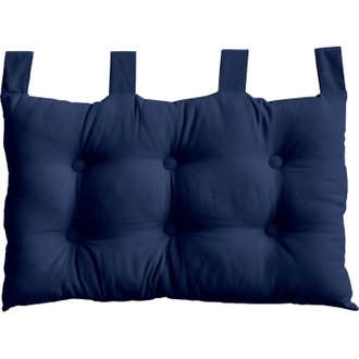 Tête de lit coussin Panama à suspendre - 70 x 45 cm - Bleu Marine