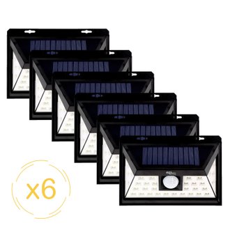 Lampe solaire LED murale EZIlight® Solar one - Pack de 6 lampes
