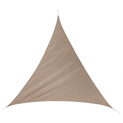 Voile d'ombrage triangulaire QUITO - 5 x 5 m - 160 g/m² - taupe - 3560239712060 - 3560239712060