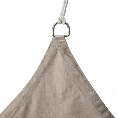 Voile d'ombrage triangulaire QUITO - 5 x 5 m - 160 g/m² - taupe - 3560239712060 - 3560239712060