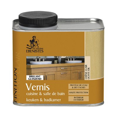 Vernis cuisine et salle de bain 450ML chêne clair   - Les anciens ébénistes - A004424 - 3302150043973