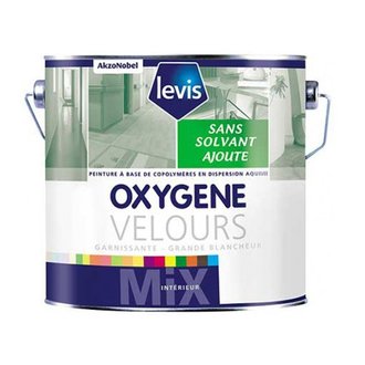 OXYGENE VELOURS BLANC 15L Peinture 0% de solvant ajouté d'aspect velours pour murs intérieurs  - Levis