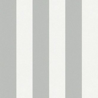 Topchic Papier peint Stripes Gris et blanc