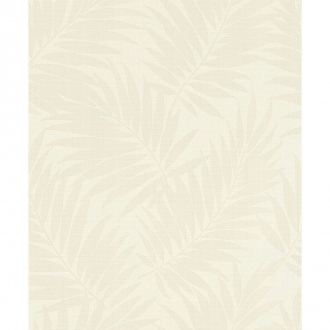 Papier peint intissé - effet palmiers - beige - 53 cm x 10 m 