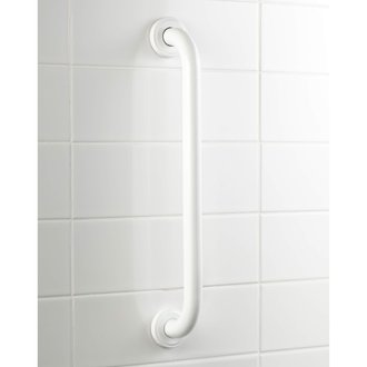 Poignée PMR droite bain douche en inox 45 cm USIS blanc
