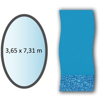 Liner swirl forme ovale 3.65x7.31m pour piscine hors sol  - SWIMLINE - li1224sb